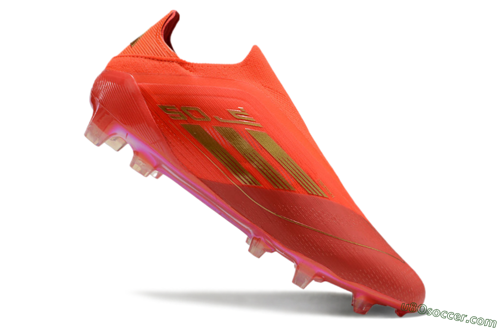 Adidas F50 Elite FG Firm Ground Soccer Cleats - Red/Gold 4