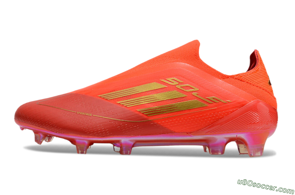 Adidas F50 Elite FG Firm Ground Soccer Cleats - Red/Gold 2