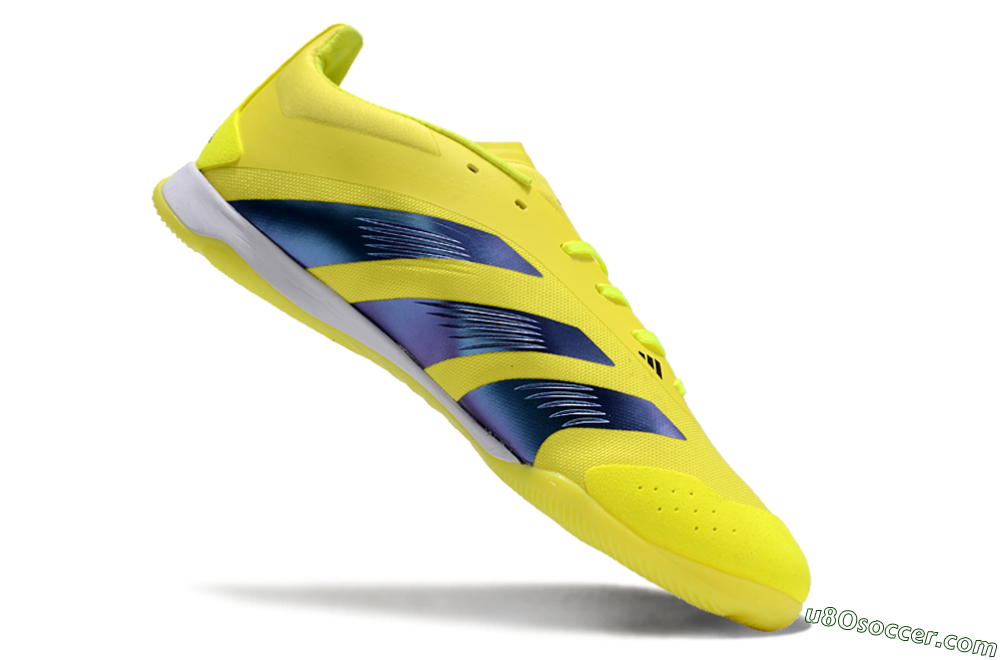 Adidas Predator 24 Elite IC Indoor & Futsal Soccer Shoes - Yellow/Blue/White 4