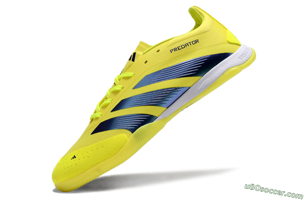 Adidas Predator 24 Elite IC Indoor & Futsal Soccer Shoes - Yellow/Blue/White 5