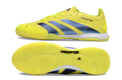 Adidas Predator 24 Elite IC Indoor & Futsal Soccer Shoes - Yellow/Blue/White