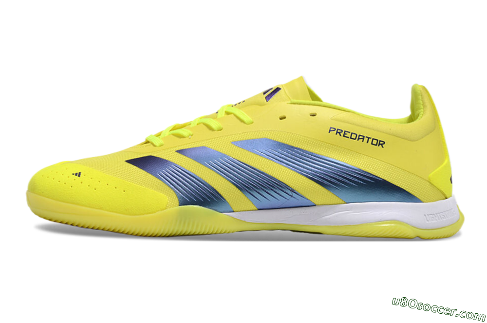 Adidas Predator 24 Elite IC Indoor & Futsal Soccer Shoes - Yellow/Blue/White 2