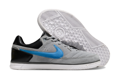 Nike Street Gato IC Indoor & Futsal Soccer Shoes - Grey/Blue/Black