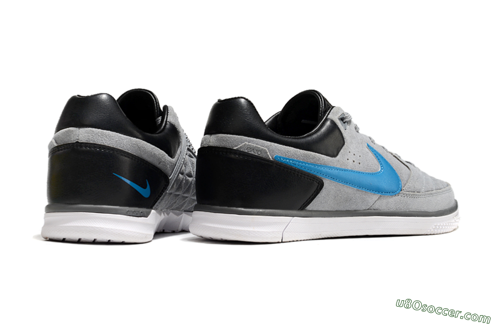 Nike Street Gato IC Indoor & Futsal Soccer Shoes - Grey/Blue/Black 6