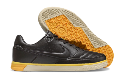 Nike Street Gato IC Indoor & Futsal Soccer Shoes - Black/Yellow/Beige