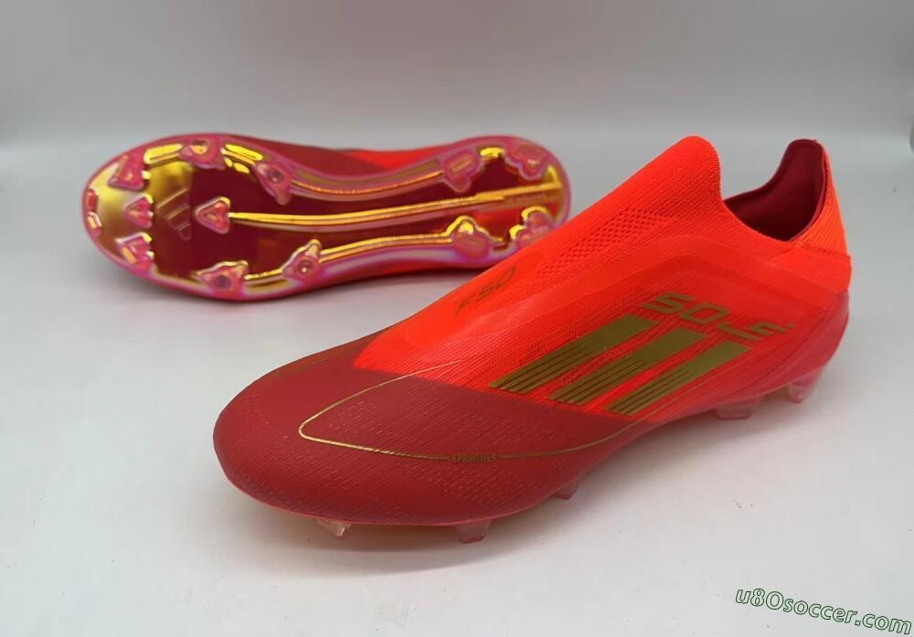 Adidas F50 Elite FG Firm Ground Soccer Cleats - Red/Gold