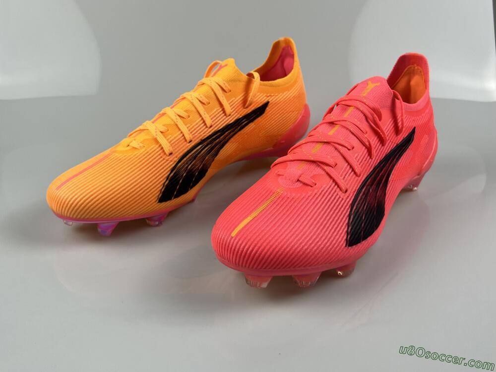 Puma Ultra Ultimate FG Firm Ground Soccer Cleats - Pink/Black/Gold