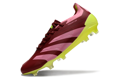 Adidas Predator 24 Elite FG Firm Ground Soccer Cleats - Red/Pink/Yellow