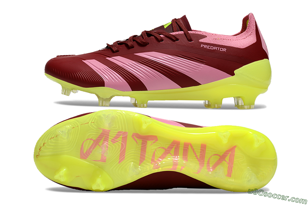 Adidas Predator 24 Elite FG Firm Ground Soccer Cleats - Red/Pink/Yellow 0