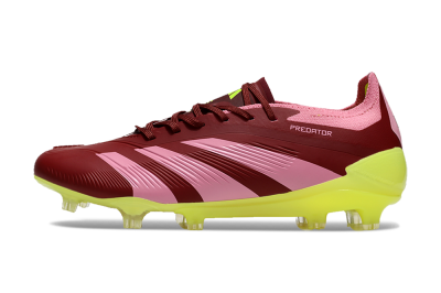 Adidas Predator 24 Elite FG Firm Ground Soccer Cleats - Red/Pink/Yellow