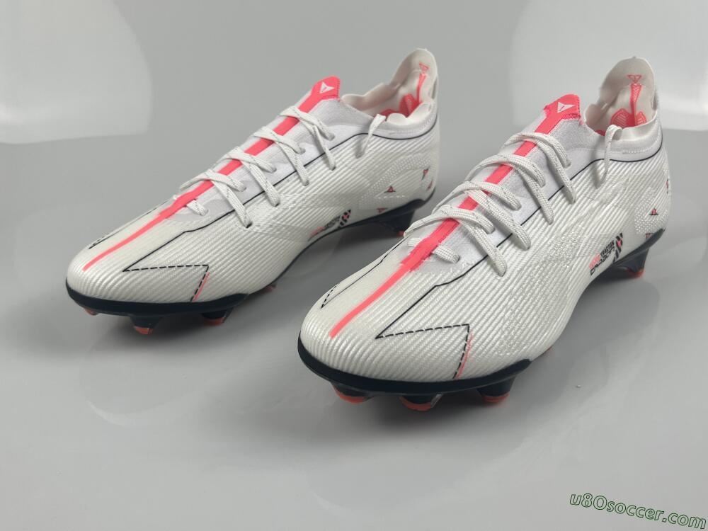 Puma Ultra 5 Ultimate FG Firm Ground Soccer Cleats - White/Black/Orange