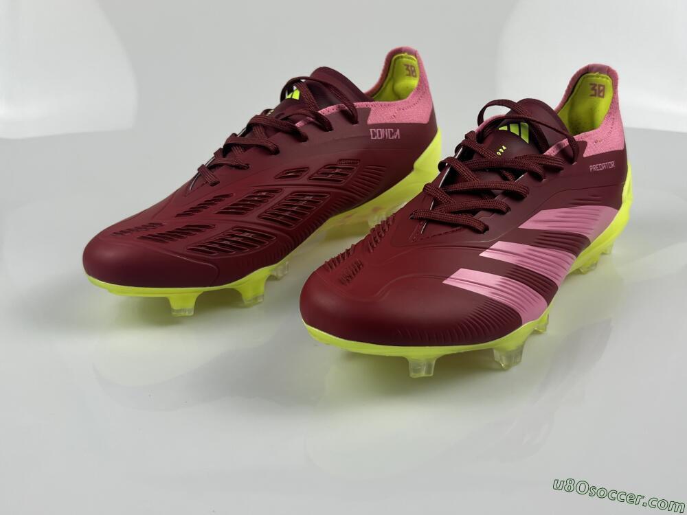 Adidas Predator 24 Elite FG Firm Ground Soccer Cleats - Red/Pink/Yellow