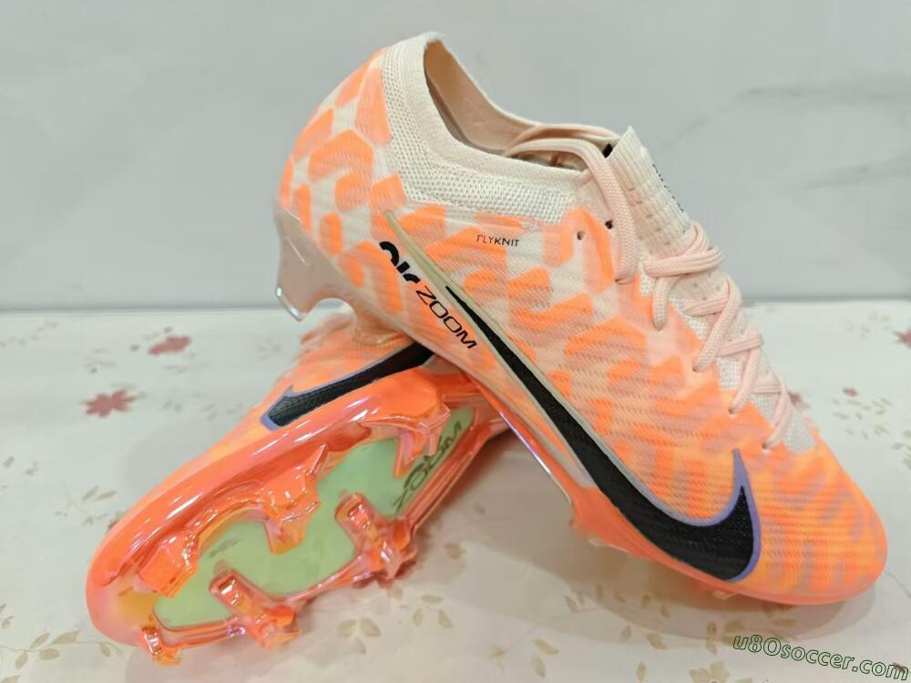 Nike Air Zoom Mercurial Vapor 15 Elite FG Firm Ground Soccer Cleats - Orange/Black/Purple