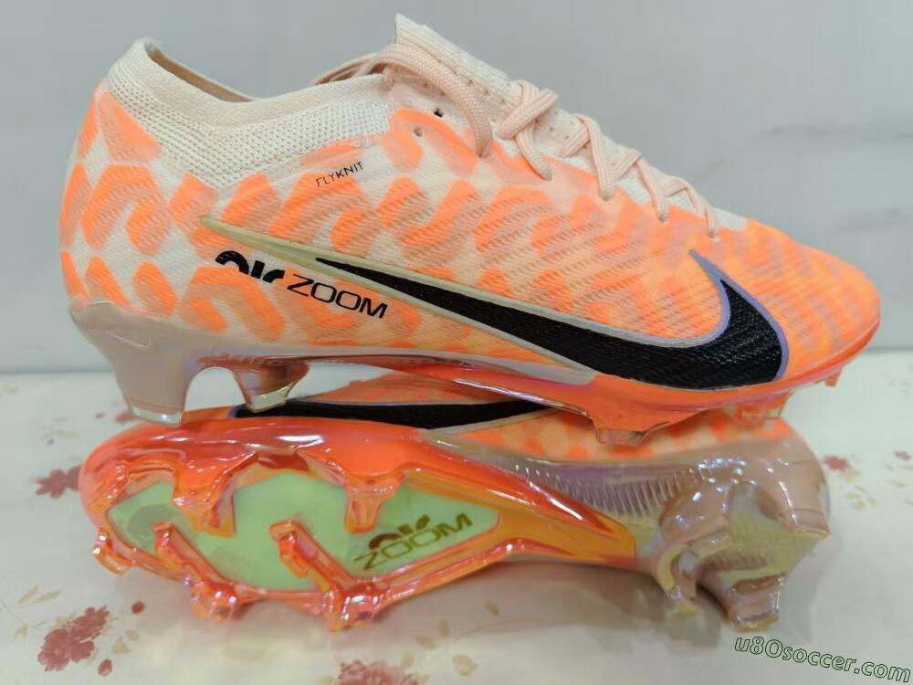 Nike Air Zoom Mercurial Vapor 15 Elite FG Firm Ground Soccer Cleats - Orange/Black/Purple