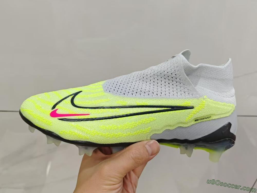 Nike Phantom GX Elite DF FG Firm Ground Soccer Cleats - Green/Pink/Black/White