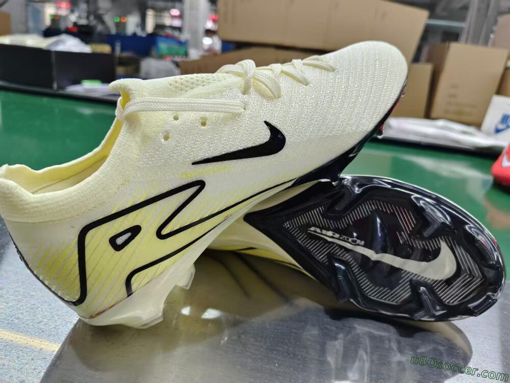 Nike Air Zoom Mercurial Vapor 16 Elite FG Firm Ground Soccer Cleats - Beige/Black/Yellow