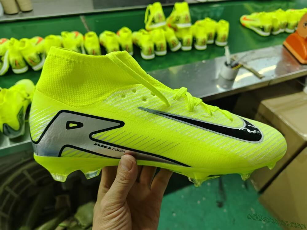 Nike Air Zoom Mercurial Superfly 16 Elite FG Firm Ground Soccer Cleats - Yellow/Sliver/Black