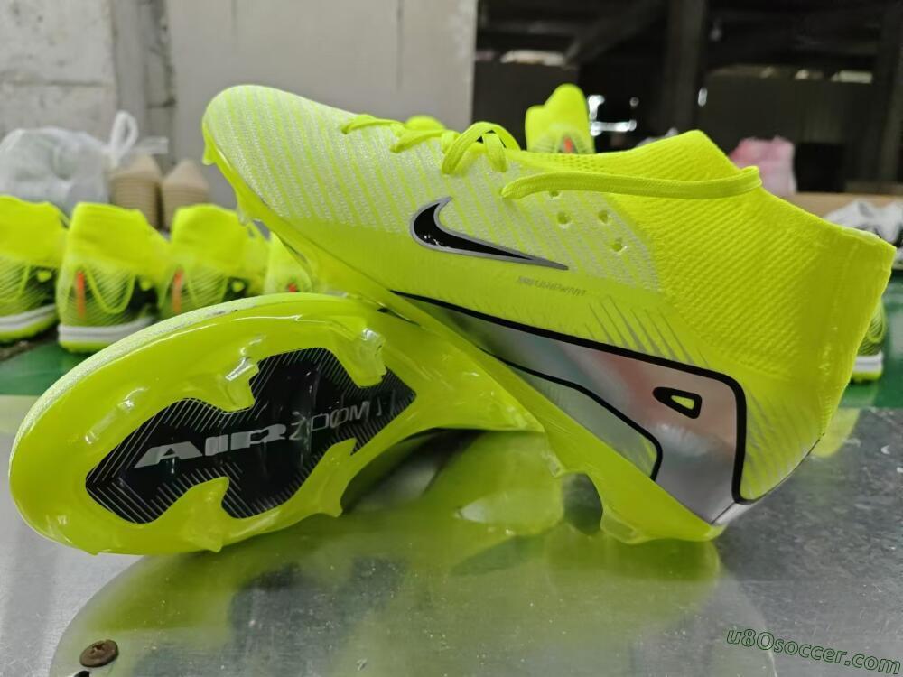 Nike Air Zoom Mercurial Superfly 16 Elite FG Firm Ground Soccer Cleats - Yellow/Sliver/Black