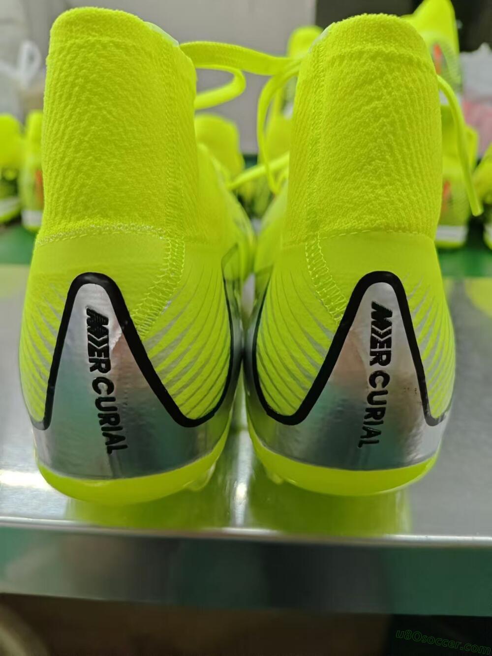 Nike Air Zoom Mercurial Superfly 16 Elite FG Firm Ground Soccer Cleats - Yellow/Sliver/Black