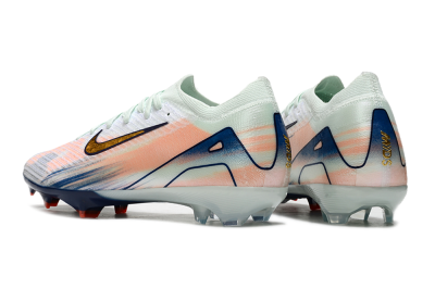Nike Air Zoom Mercurial Vapor 16 Elite FG Firm Ground Soccer Cleats - White/Pink/Blue