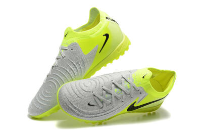 Nike Phantom GX 2 Elite TF Artificial Turf Soccer Shoes - Grey/Yellow/Black
