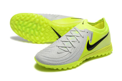 Nike Phantom GX 2 Elite TF Artificial Turf Soccer Shoes - Grey/Yellow/Black