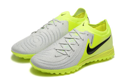 Nike Phantom GX 2 Elite TF Artificial Turf Soccer Shoes - Grey/Yellow/Black
