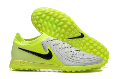 Nike Phantom GX 2 Elite TF Artificial Turf Soccer Shoes - Grey/Yellow/Black