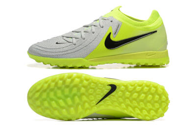 Nike Phantom GX 2 Elite TF Artificial Turf Soccer Shoes - Grey/Yellow/Black