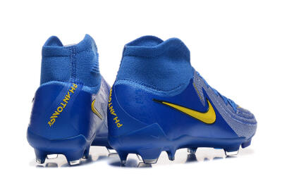Nike Phantom Luna Elite FG Firm Ground Soccer Cleats - Blue/Silver/Yellow