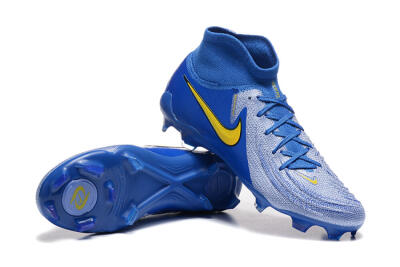 Nike Phantom Luna Elite FG Firm Ground Soccer Cleats - Blue/Silver/Yellow