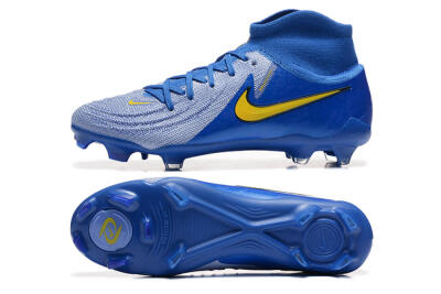 Nike Phantom Luna Elite FG Firm Ground Soccer Cleats - Blue/Silver/Yellow