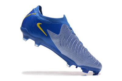 Nike Phantom Luna Elite FG Firm Ground Soccer Cleats - Blue/Silver/Yellow