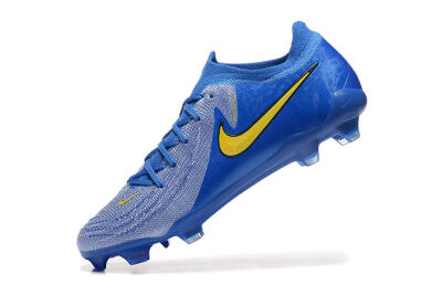 Nike Phantom Luna Elite FG Firm Ground Soccer Cleats - Blue/Silver/Yellow