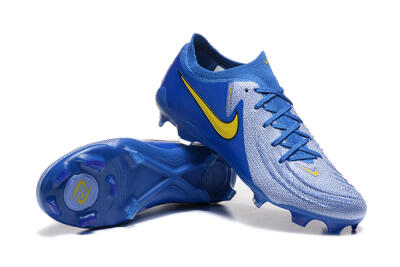 Nike Phantom Luna Elite FG Firm Ground Soccer Cleats - Blue/Silver/Yellow