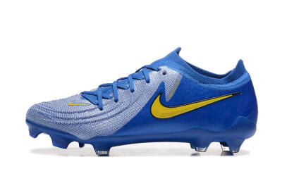 Nike Phantom Luna Elite FG Firm Ground Soccer Cleats - Blue/Silver/Yellow