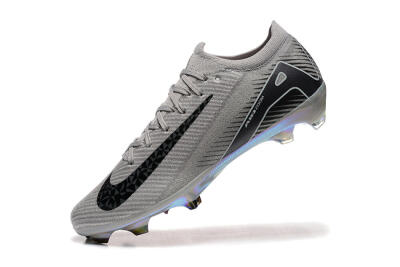 Nike Air Zoom Mercurial Vapor 16 Elite FG Firm Ground Soccer Cleats - Grey/Black/White/Gold