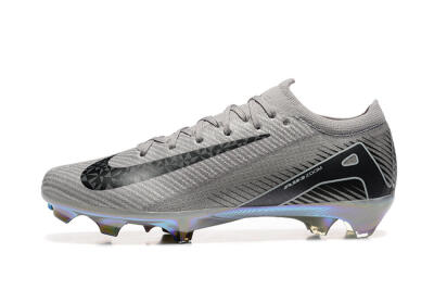 Nike Air Zoom Mercurial Vapor 16 Elite FG Firm Ground Soccer Cleats - Grey/Black/White/Gold