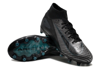 Nike Air Zoom Mercurial Superfly 10 Elite AG Artificial Grass Soccer Cleats - Blue/Silver/Jade