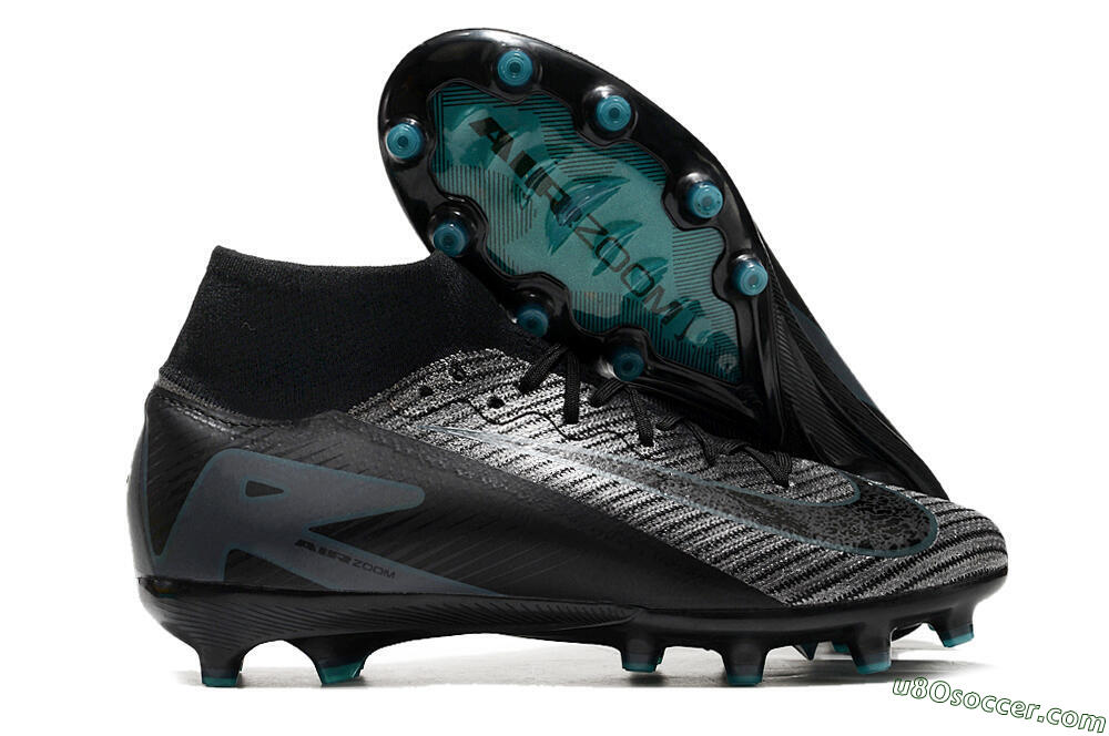 Nike Air Zoom Mercurial Superfly 10 Elite AG Artificial Grass Soccer Cleats - Blue/Silver/Jade 1
