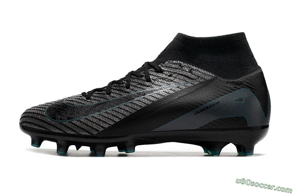 Nike Air Zoom Mercurial Superfly 10 Elite AG Artificial Grass Soccer Cleats - Blue/Silver/Jade 2