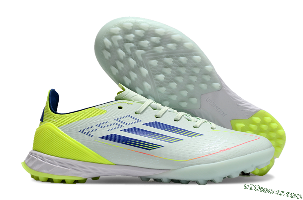 Adidas F50 Elite TF Artificial Turf Soccer Shoes - Jade/Blue/Yellow 1
