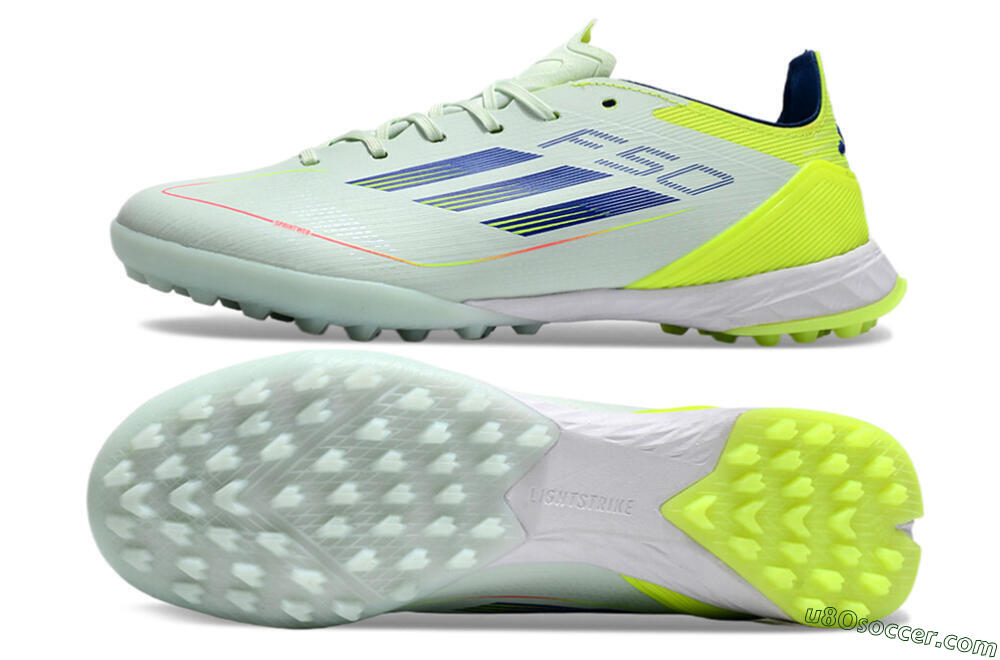Adidas F50 Elite TF Artificial Turf Soccer Shoes - Jade/Blue/Yellow 0