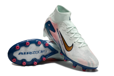 Nike Air Zoom Mercurial Superfly 10 Elite AG Artificial Grass Soccer Cleats - Jade/Yellow/Pink/Blue