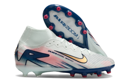 Nike Air Zoom Mercurial Superfly 10 Elite AG Artificial Grass Soccer Cleats - Jade/Yellow/Pink/Blue