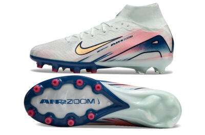 Nike Air Zoom Mercurial Superfly 10 Elite AG Artificial Grass Soccer Cleats - Jade/Yellow/Pink/Blue