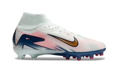 Nike Air Zoom Mercurial Superfly 10 Elite AG Artificial Grass Soccer Cleats - Jade/Yellow/Pink/Blue