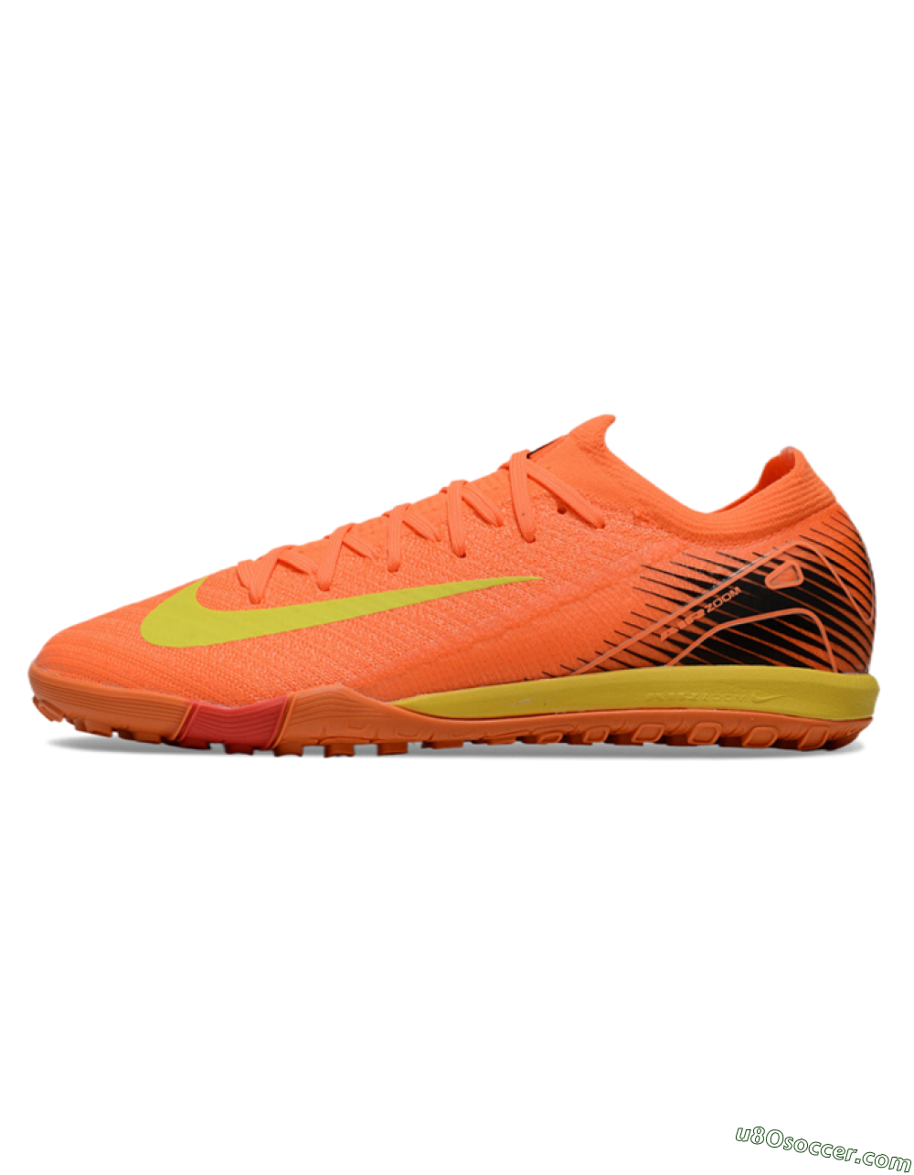 Nike Air Zoom Mercurial Vapor 16 Elite TF Artificial Turf Soccer Shoes - Orange/Yellow/Black 2