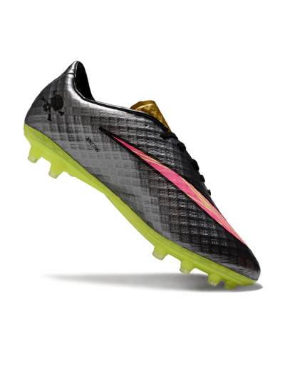 Nike Hypervenom Phantom FG Firm Ground Soccer Cleats - Black/Gold/Pink/Yellow