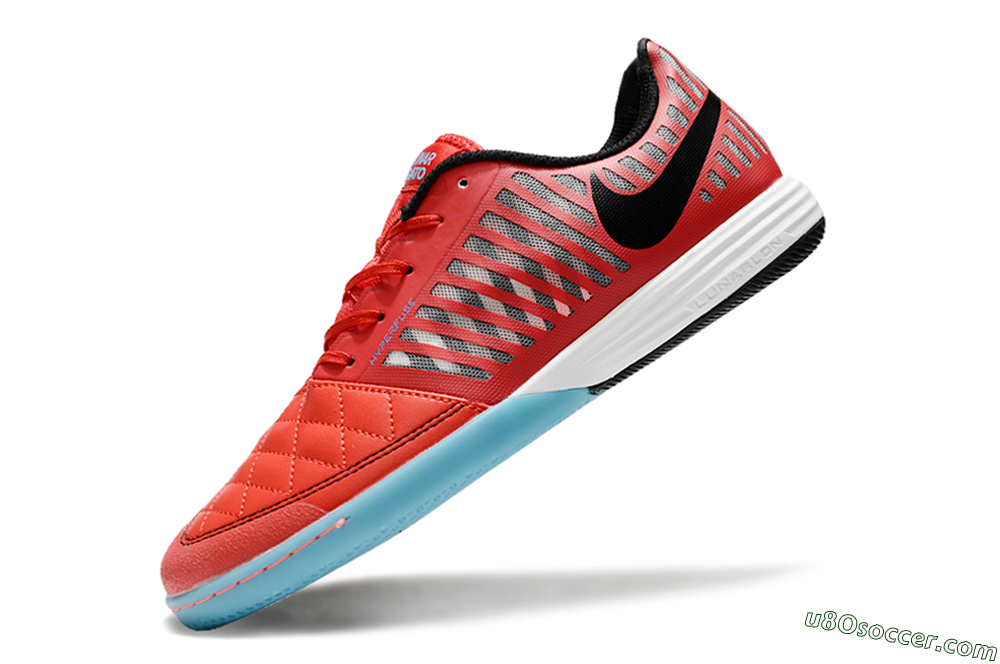 Nike Lunar Gato 2 IC Indoor & Futsal Soccer Shoes - Red/Black/Blue/White 5